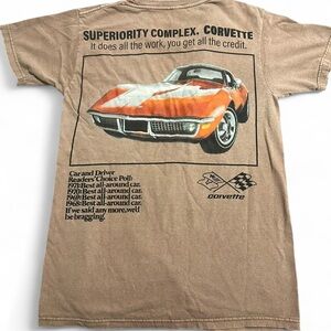 Corvette Graphic T-Shirt in Brown